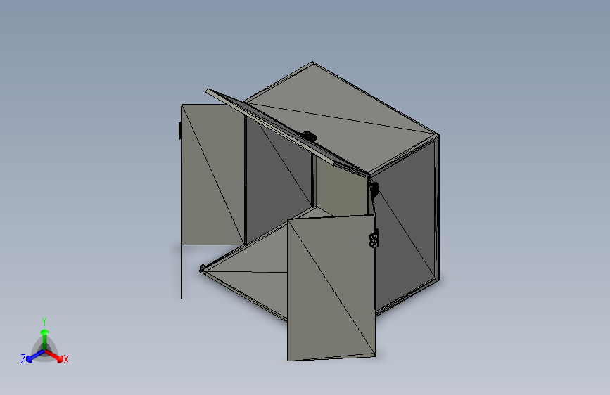 G043611-Anet+A8+3D打印机外壳盖概念=集装箱容器