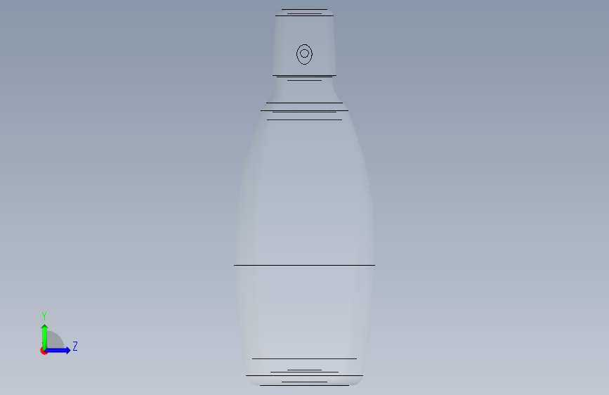G043623-bottle2+与夹紧盖闭合装置一起使用=集装箱容器 左侧视图
