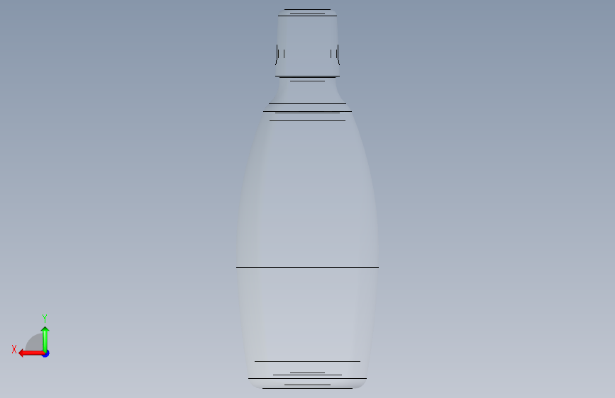 G043623-bottle2+与夹紧盖闭合装置一起使用=集装箱容器 背面视图
