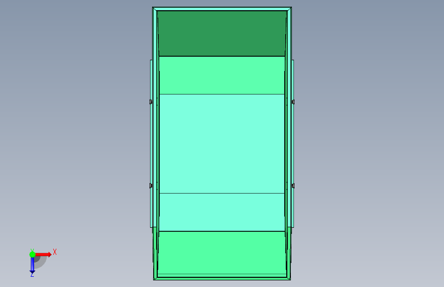 G043701-Garbage+skip+container+mulda+7+m^3=集装箱容器 俯视图
