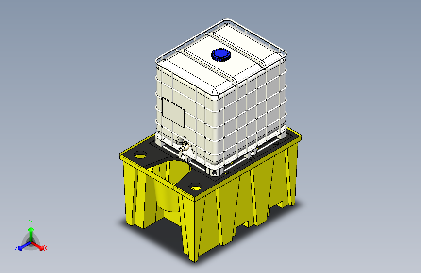 G043729-IBC+与防渗池=集装箱容器