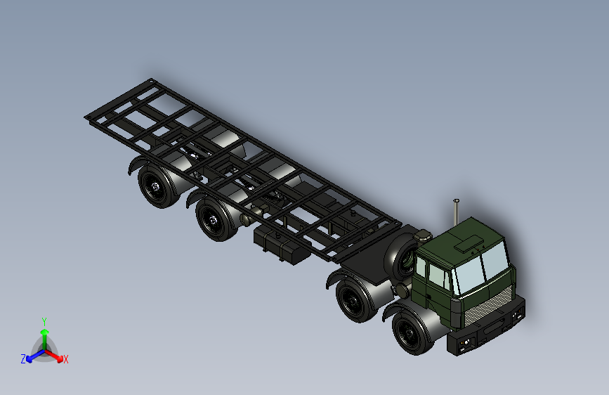 G043887-Volat+MZKT+65272+8x8+军用卡车=集装箱容器