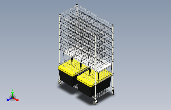 G044304-工业工具架=集装箱容器
