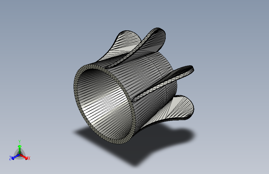 G044435-火箭形状的3D打印容器=集装箱容器