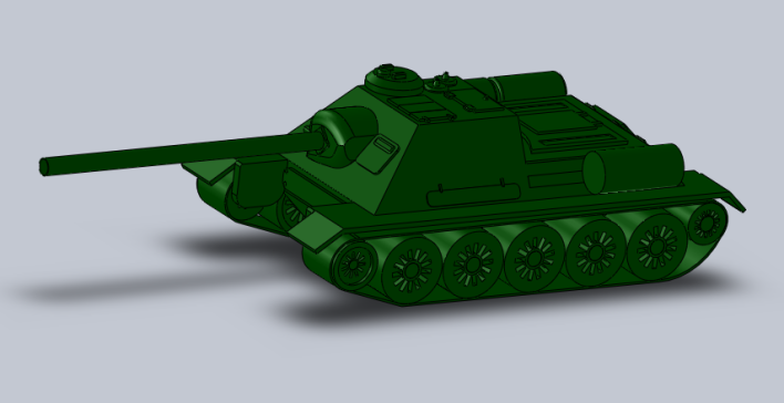 G057777-坦克 SU-100 (1)=坦克装甲车