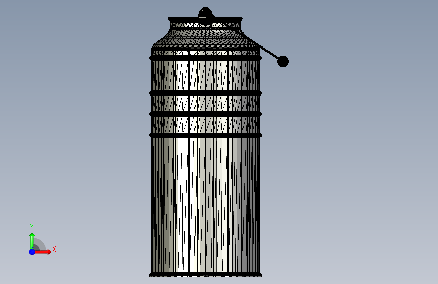 G045095-容器。=集装箱容器 正面视图