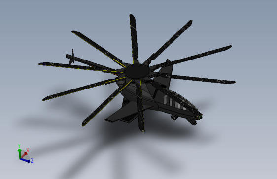 COBRA无人机模型3D图纸 Solidworks设计