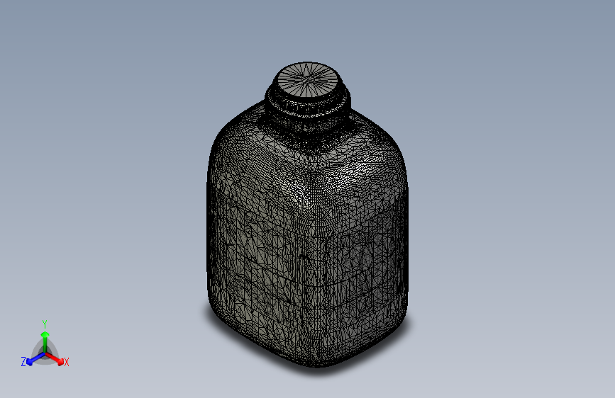 G045818-长方形玻璃瓶，带皇冠盖和标签牌=集装箱容器