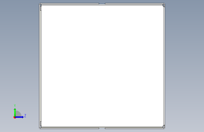 G045841-纸板箱+rsc=集装箱容器 左侧视图