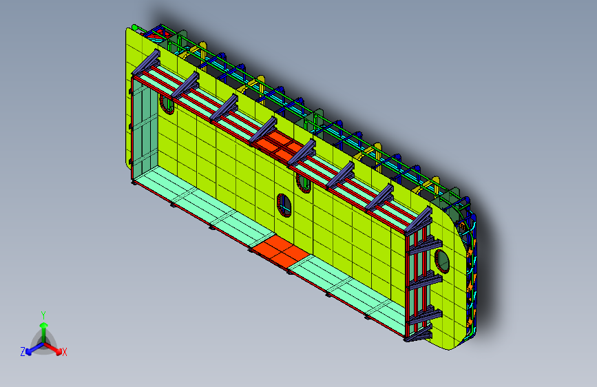 G045935-3D+建造驳船=轮船船体