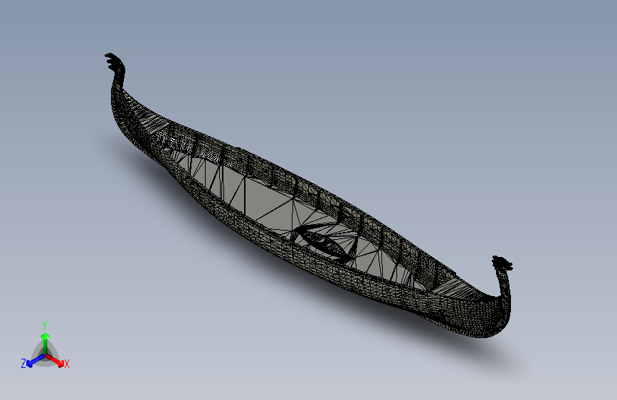 G045938-3D打印的Oseberg+Vikking船洞=轮船船体