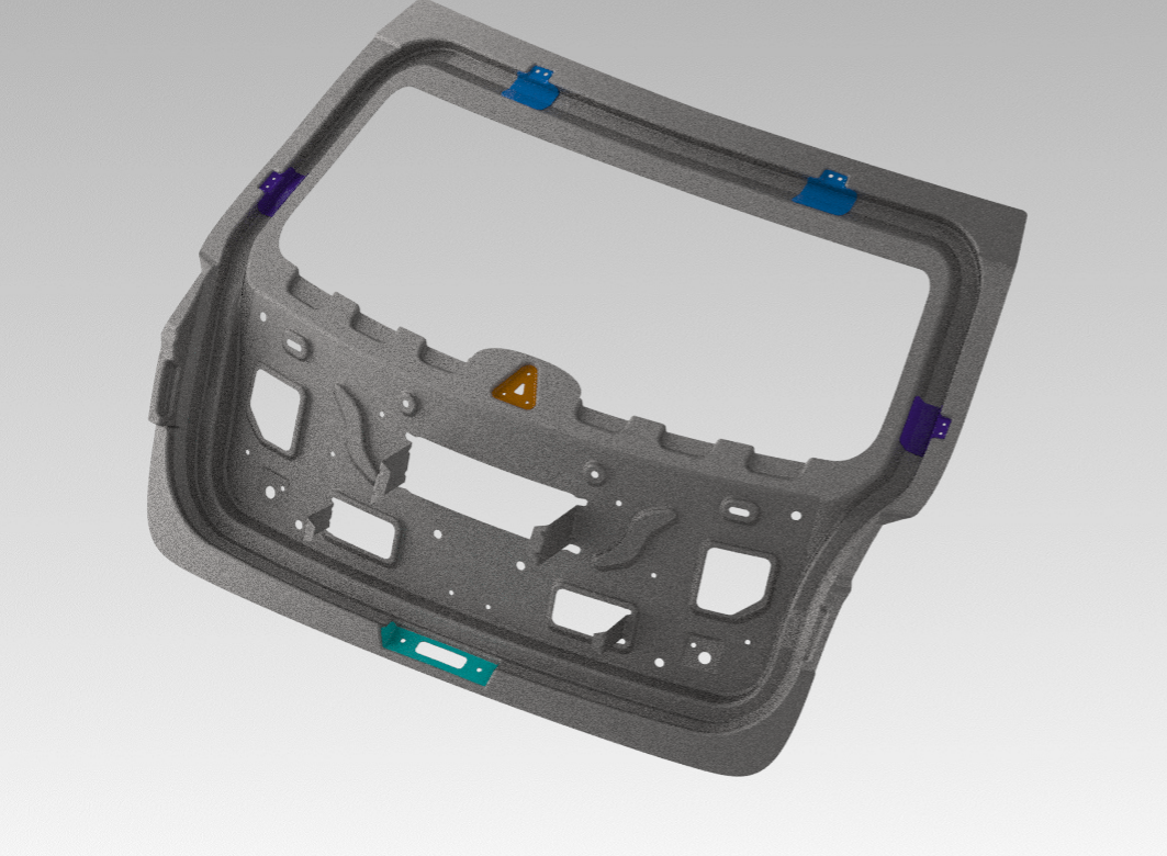 G058008-后门总成=汽车车身车门引擎盖