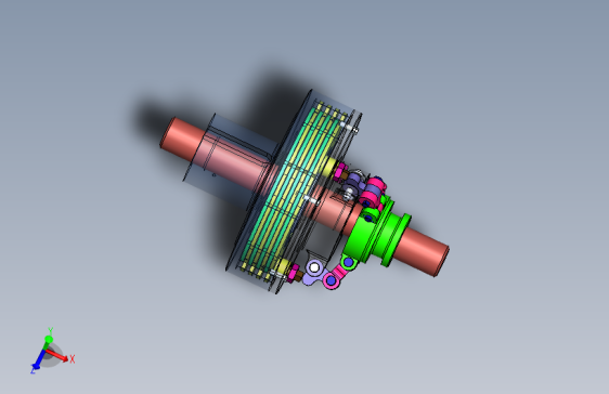 发电机的离合器模型3D图纸 Solidworks设计