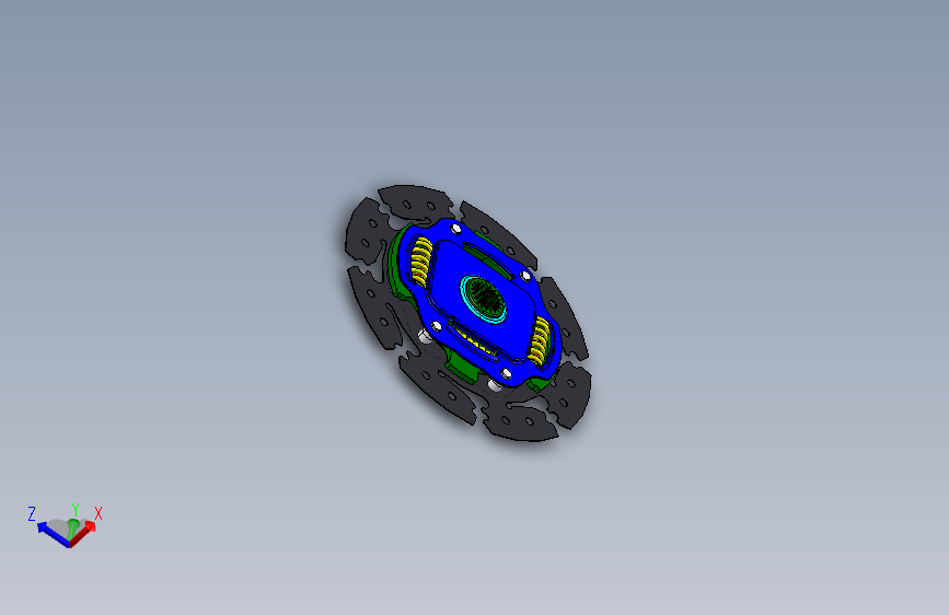 离合器扭转减振器3D模型图纸 CATIA设计