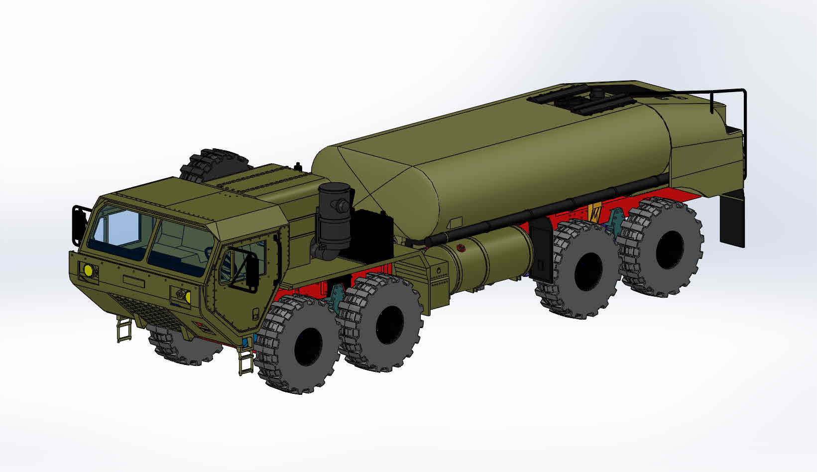 G058168-8x8 越野坦克=卡车吊车