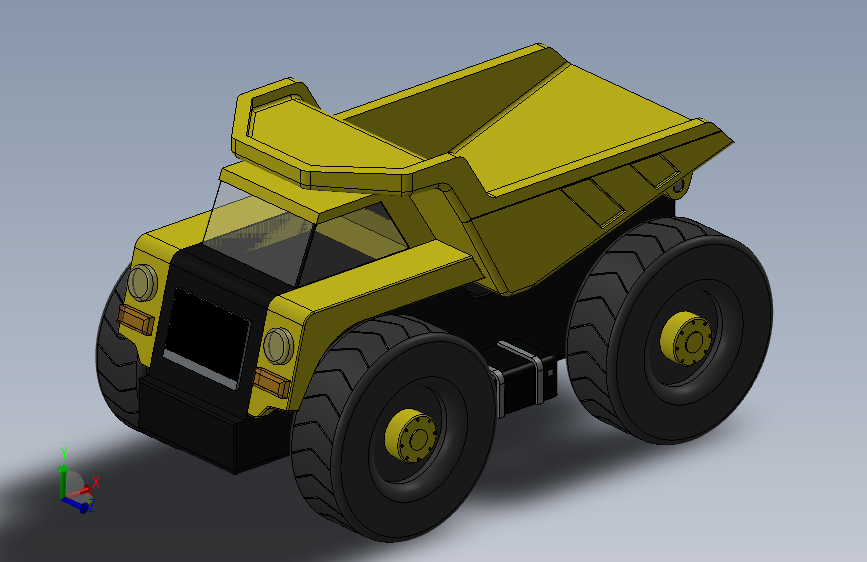 G058214-Funrise 自卸卡车模型 TOY SolidWork=卡车吊车