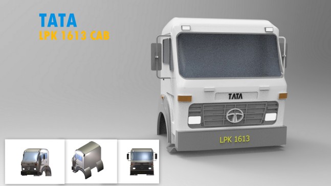 G058251-TATA LPK 1613 高尔夫驾驶室=卡车吊车