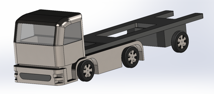 G058528-卡车SolidWorks设计=卡车吊车
