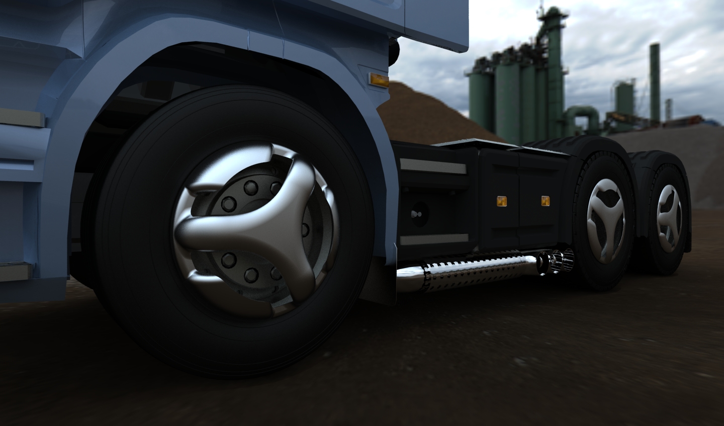 G058544-卡车轮毂盖_轮辋盖=卡车吊车