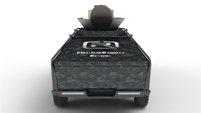 G058825-特斯拉 Cyber Truck “特别行动”=卡车吊车