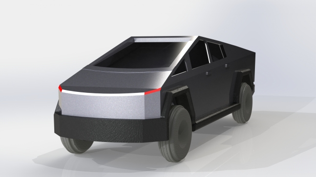 G058840-特斯拉的 Cyber Truck=卡车吊车
