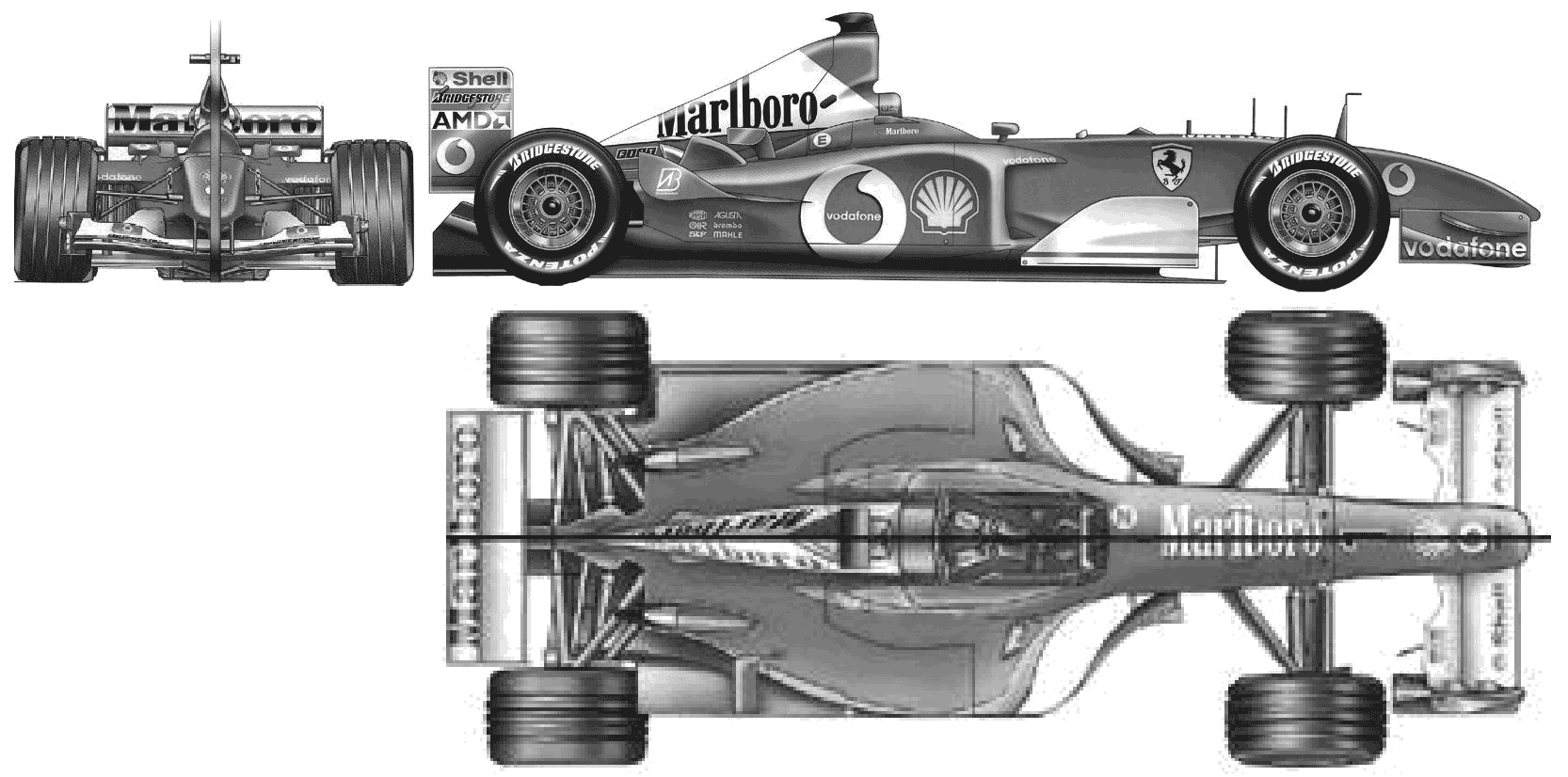 G059248-F1法拉利F2002=汽车轿车SUV