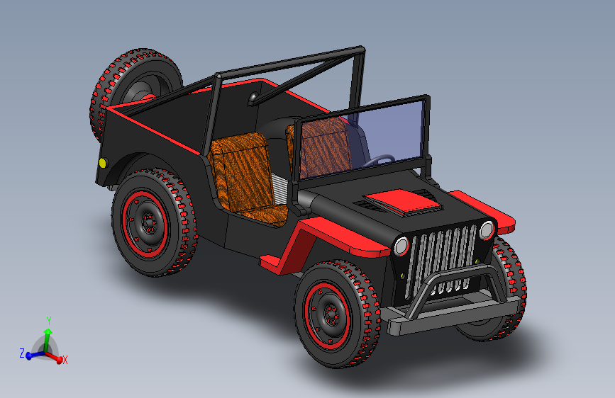 G059323-Jeep 模型_汽车型号=汽车轿车SUV 主视图