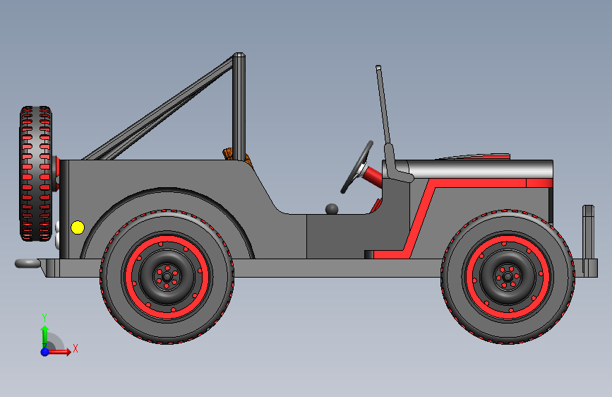 G059323-Jeep 模型_汽车型号=汽车轿车SUV 正面视图