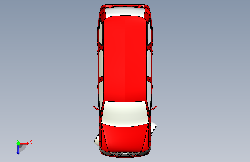 G059367-Mahindra&Mahindra Xylo E8(步骤 _ ING)=汽车轿车SUV 俯视图