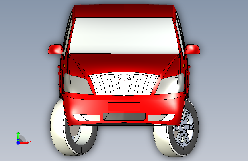 G059367-Mahindra&Mahindra Xylo E8(步骤 _ ING)=汽车轿车SUV 正面视图