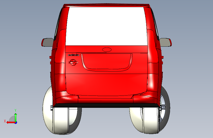G059367-Mahindra&Mahindra Xylo E8(步骤 _ ING)=汽车轿车SUV 背面视图