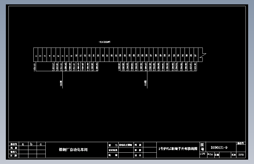 1号炉PLC柜端子外部接线图2-变频调速系统