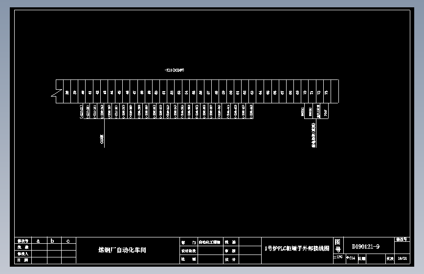 1号炉PLC柜端子外部接线图3-变频调速系统
