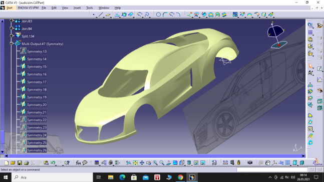 G059760-奥迪R8模型车设计（CATIA V5）=汽车轿车SUV