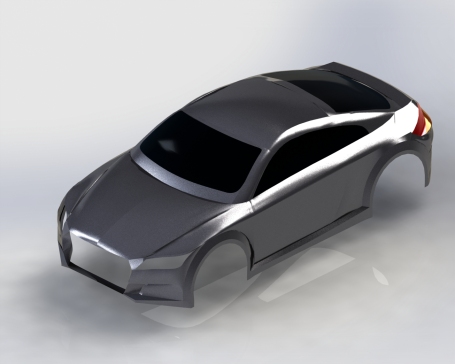 G059788-奥迪TT汽车表面模型在SolidWorks中=汽车轿车SUV