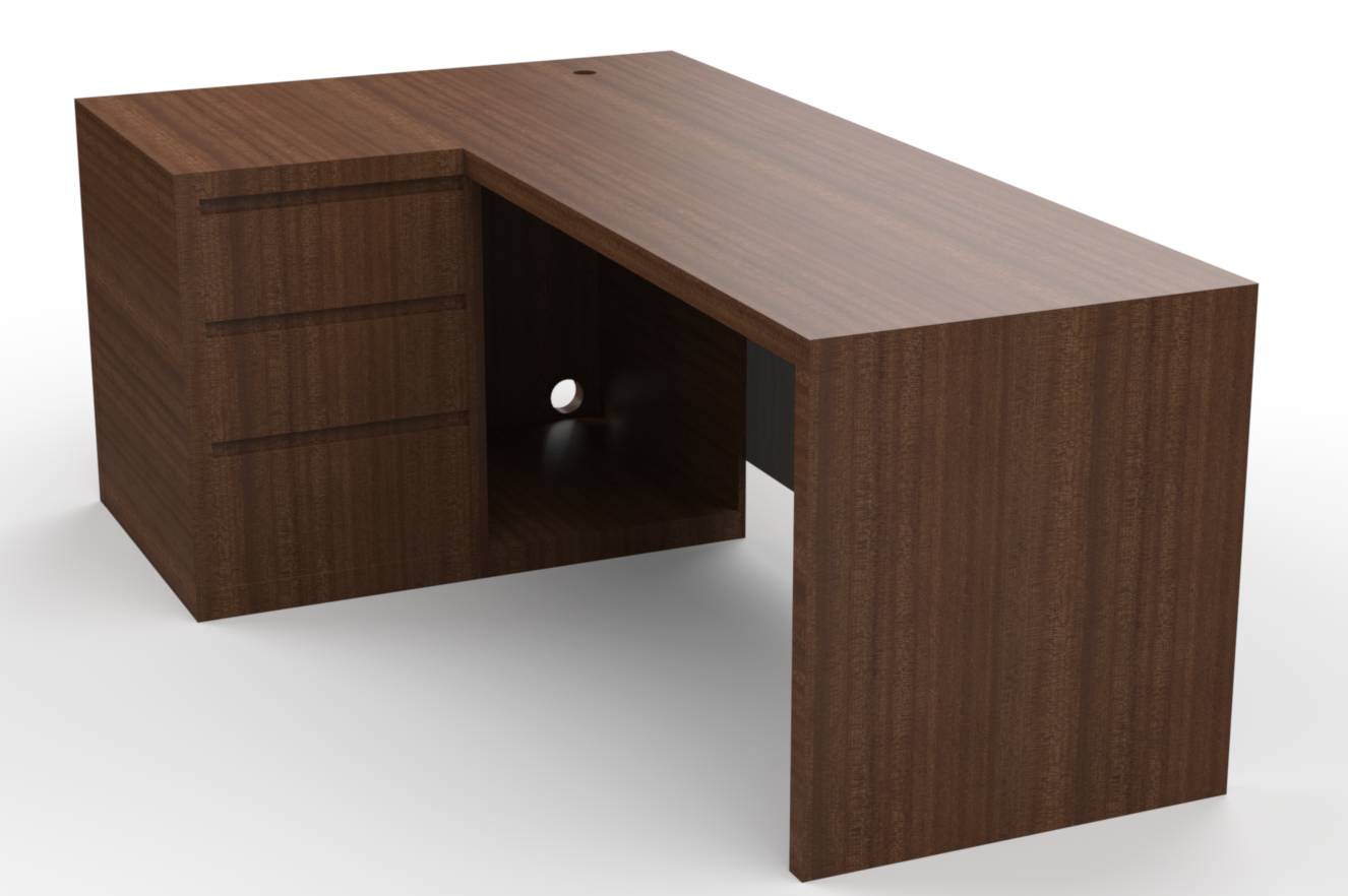 L(办公表)的办公桌