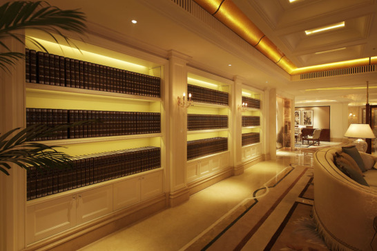 011-某公司豪华会所书吧及红酒吧室内装修图（含实景）-CAD、JPG