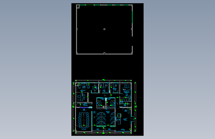办公室布局方案CAD2
