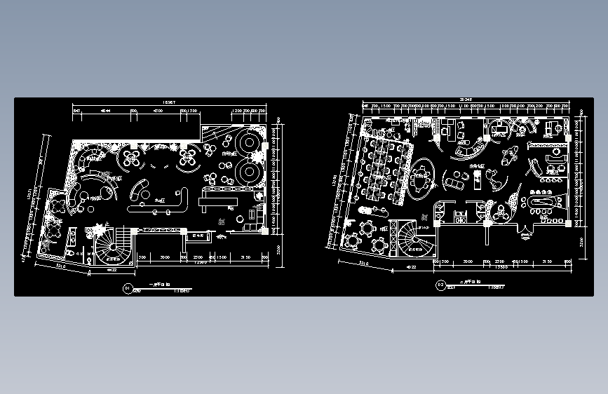 办公室布局方案CAD6(1)
