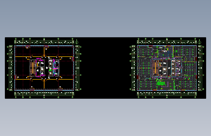 办公室布局方案CAD7（2）