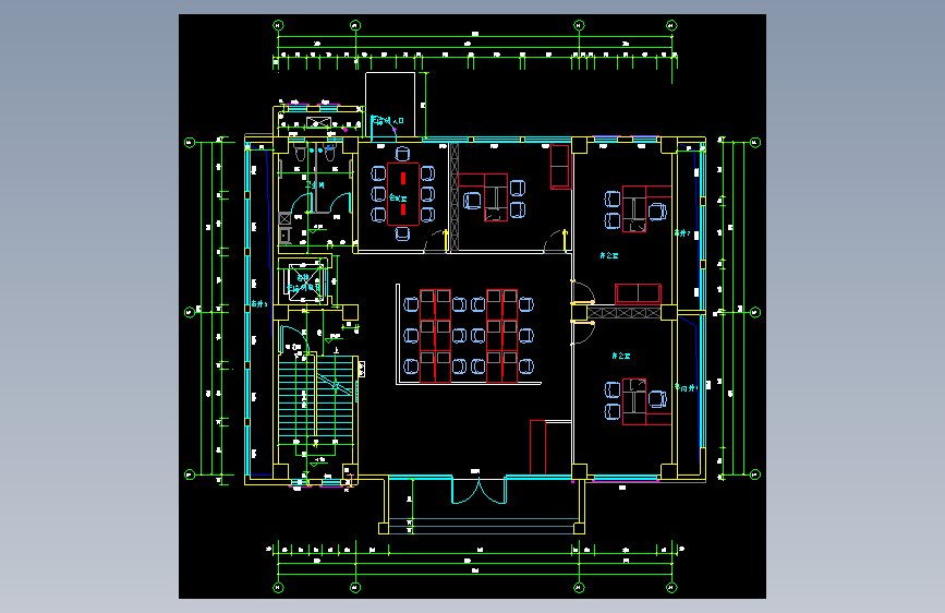 办公室布局方案CAD26_t3