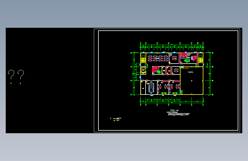 办公室布局方案CAD38