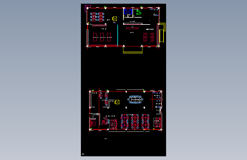 办公室布局方案CAD42