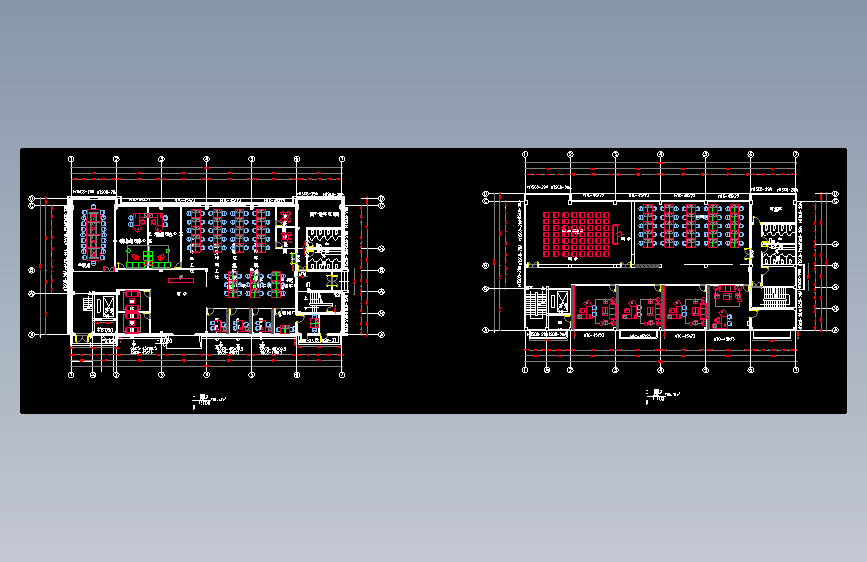 办公室布局方案CAD43