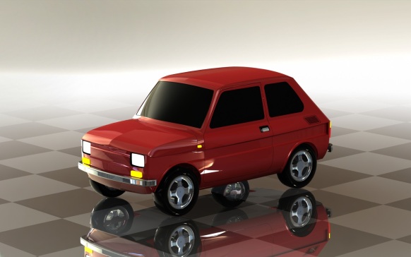 G060217-菲亚特126p - 曲面建模=汽车轿车SUV