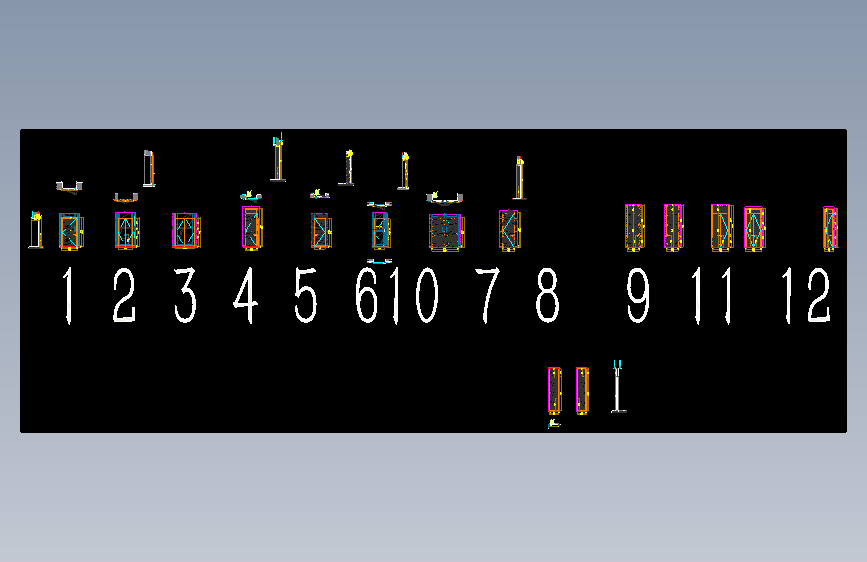酒店大堂DS 1.1.3-7 门大样图
