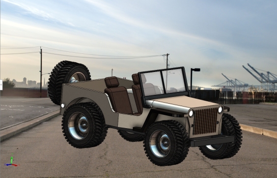 G060460-吉普赛建模在SolidWorks中=汽车轿车SUV