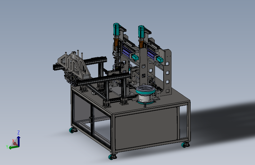 凸轮轴支撑瓦盖拧紧机设计3D图纸 Solidworks设计