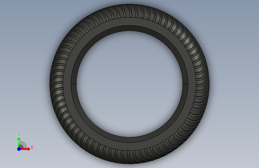3D建模的轮胎带有人字形花纹 _ Creo Parametric