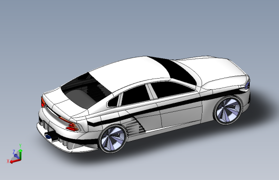 G061528-沃尔沃S60自3D模型车以来=汽车轿车SUV